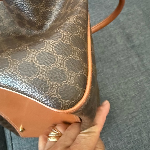 Celine Brown Satchel Bag with Structured Design - Picture 14 of 15